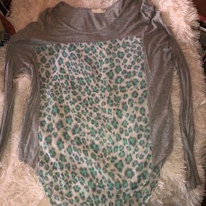 Long sleeve cheetah shirt